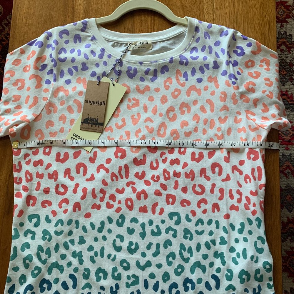 Sugarhill Brighton Rainbow Leopard Print Tee
